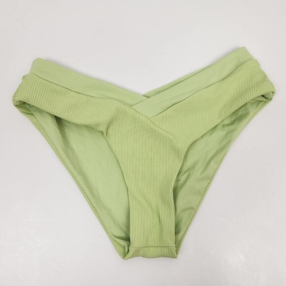 L*Space Pratt Ribbed Bikini Bottom in Mojito Green Size XS NWT - Picture 2 of 5